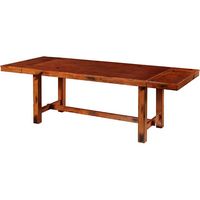 Walker Edison - Huntsman Wood Dining Table - Brown - Large Front