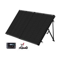 Renogy - 200 Watt 12 Volt Portable Foldable Solar Panel with Waterproof 20A Charger Controller - ... - Large Front