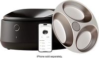 PETLIBRO - Polar Smart Wet Food Feeder with Stainless Steel Bowl - Black - Large Front