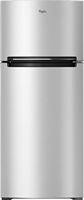 Whirlpool - 17.6 Cu. Ft. Top-Freezer  Fingerprint Resistant Refrigerator - Stainless Steel - Large Front