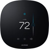 ecobee - 3 lite Smart Thermostat - Black - Large Front