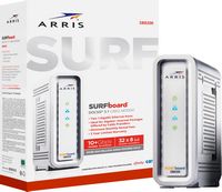 ARRIS - SURFboard SB8200 32 x 8 DOCSIS 3.1 Gig-Speed Cable Modem - White - Large Front
