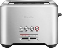 Breville - the Bit More 2-Slice Extra-Wide and Deep Slot Toaster - Stainless Steel - Large Front