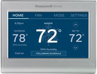 Honeywell Home - Smart Color Thermostat with Wi-Fi Connectivity - Silver - Large Front