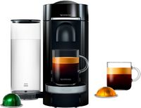 Nespresso - Vertuo Plus Coffee and Espresso Maker by De'Longhi - Piano Black - Large Front