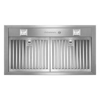 Bertazzoni Professional - 26 inches - Externally Vented & Recirculating - Range Hood Insert - Sta... - Large Front