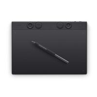 Wacom - Intuos Pro Medium Bluetooth Professional Graphic Drawing Tablet (2025) - Black - Large Front