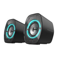 Edifier - G1000 II 2.0 Bluetooth Gaming Speakers with RGB Lighting (2-Piece) - Black - Large Front