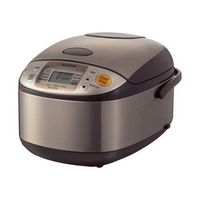 Zojirushi - Micom 5.5-Cup Rice Cooker and Warmer - Stainless Brown - Large Front