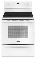Maytag - 5.3 Cu. Ft. Self-Cleaning Freestanding Electric Range with Precision Cooking system - White - Large Front