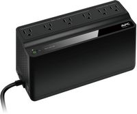 APC - Back-UPS 425VA, 120V, 6 NEMA outlets (2 surge) - Black - Large Front