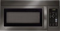 LG - 1.8 Cu. Ft. Over-the-Range Microwave with Sensor Cooking and EasyClean - Black Stainless Steel - Large Front