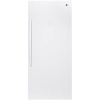 GE - 21.3 Cu. Ft. Frost-Free Upright Freezer - White - Large Front