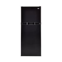 Haier - 9.8 Cu. Ft. Top-Freezer Refrigerator - Black - Large Front
