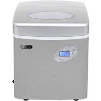 Whynter - Portable Ice Maker 49 lb Capacity - Stainless Steel - Large Front