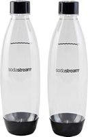 SodaStream - 1L Bottle (2-Pack) - Black - Large Front