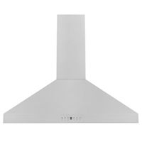 ZLINE - 30 inches - Externally Vented - Wall Range Hood - Brushed Stainless Steel - Large Front