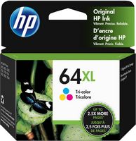 HP - 64XL High-Yield Ink Cartridge - Tri-color - Large Front