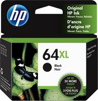 HP - 64XL High-Yield Ink Cartridge - Black - Large Front