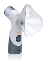 CRANE - Warm Steam & Cool Mist Cordless Portable Mist Inhaler - White/Gray - Large Front