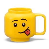 Room Copenhagen - LEGO: Classic Yellow Minifigures Silly Ceramic Mug, 8.6oz - Large Front