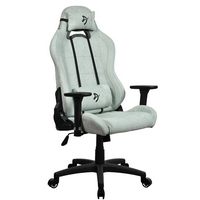 Arozzi - Torretta Soft Fabric Gaming Chair - Pearl Green - Large Front