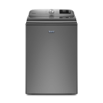 Maytag - 5.2 Cu. Ft. High Efficiency Smart Top Load Washer with Extra Power Button - Metallic Slate - Large Front