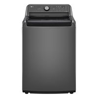 LG - 5.0 Cu. Ft. High-Efficiency Top Load Washer with 6Motion Technology - Middle Black - Large Front