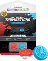 KontrolFreek - Splash edition thumbsticks Pro Controller - Red/Blue - Large Front