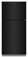 Amana - 19 Cu. Ft.Garage Ready Top-Freezer Refrigerator and - Black - Large Front