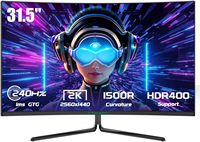 Titan-army - C32C1S Curved 31.5” Gaming Monitor, IPS 1ms 240Hz 2K QHD FreeSync 95% DCI-P3 with HD... - Large Front