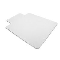 Floortex - Lipped APET Chair Mat for Hard Floors 36 x 48 inches - Clear - Large Front