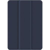 SaharaCase - Folio Case for Samsung Galaxy Tab S8 - Clear/Navy Blue - Large Front