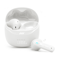 JBL - Tune Flex 2 True Wireless Noise Cancelling Earbuds - Black - White - Large Front