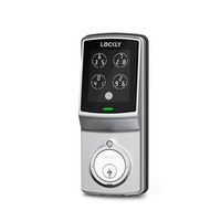 Lockly - Model 7S Deadbolt Smart Lock with Touchscreen/Key Access/Auto Lock/Bluetooth App Control... - Large Front