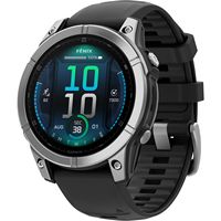 Garmin - fēnix E GPS Smartwatch 47mm Fiber-reinforced polymer - Stainless Steel - Large Front