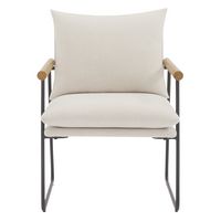 OSP Home Furnishings - Dutton Armchair - Ivory - Large Front