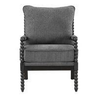 OSP Home Furnishings - Eliza Spindle Chair - Charcoal - Large Front