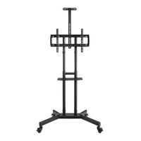 Insignia™ - Mobile TV Cart with Shelves for Most 32-90