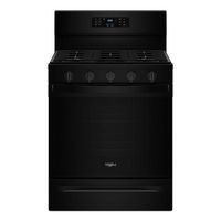 Whirlpool - 5.0 Cu. Ft. Freestanding Single Gas Range with Air Fry and Air Baking - Black - Large Front