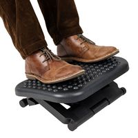 Mind Reader - Foot Rest, Under Desk at Work, Ergonomic, Height Adjustable, Office, Plastic, 17