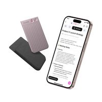 PLAUD - Smart AI Voice/Audio Recorder - Starlight - Large Front