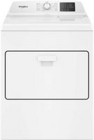 Whirlpool - 7.0 Cu. Ft. Gas Dryer with Adaptive Dry - Vented Top Load Matching - White - Large Front