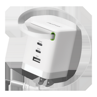 ReTrak - 100W USB-C Wall Charger - White - Large Front
