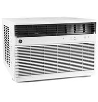 GE - 550 Sq. Ft. 12,000 BTU Smart Window Air Conditioner and 10,800 BTU Heater - White - Large Front