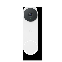 Google - Nest Doorbell (wired, 3rd gen) - Latest Model - 2K Video and Gemini - Snow - Large Front