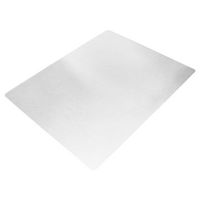 Floortex - Rectangular Polypropylene Chair Mat for Carpets 29 x 46 inches - Translucent - Large Front