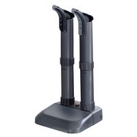Costway - Electric Shoe Dryer Mighty Boot Warmer Glove Dryer - Mixed Black & Grey - Large Front