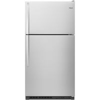 Whirlpool - 20.5 Cu. Ft. Top-Freezer Refrigerator - Stainless Steel - Large Front