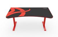 Arozzi - Arena Ultrawide Curved Gaming Desk - Red with Black Accents - Large Front